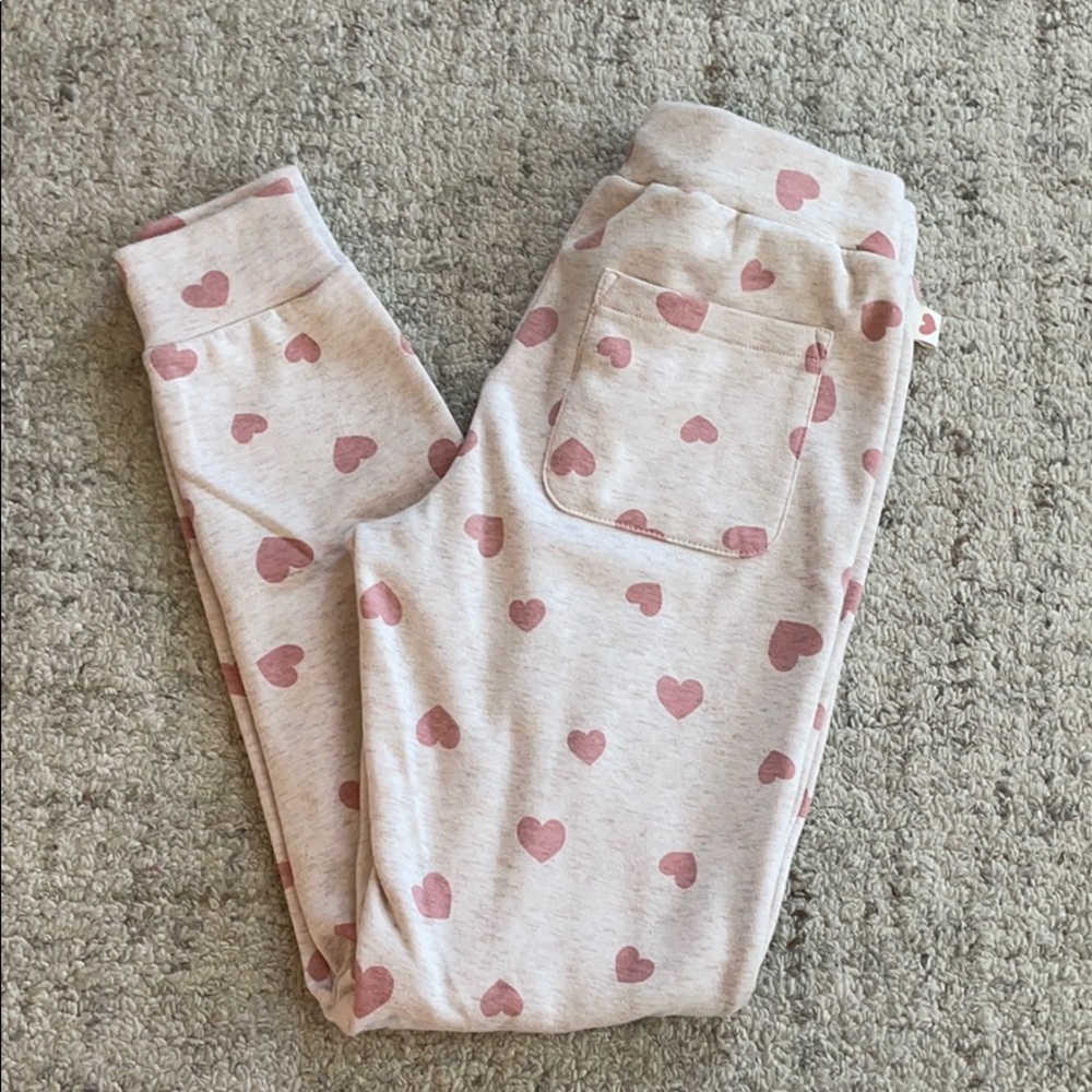 Women’s Pink Joggers with Hearts